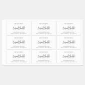 ブランドスクリプモダントのミニマル製品ラベルの追加 ラベル (シート)