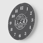 ブランドスタイリッシュ会社のビジネスロゴのプロモーション ラージ壁時計 (傾斜)