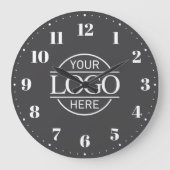 ブランドスタイリッシュ会社のビジネスロゴのプロモーション ラージ壁時計 (正面)