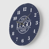 ブランドスタイリッシュ会社のビジネスロゴのプロモーション ラージ壁時計 (傾斜)