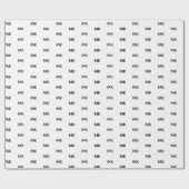 ブランドパーソナライズされたイニシャルロゴ文字事業 ラッピングペーパー (フラット)