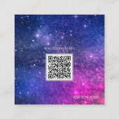 ブランドパープル銀河系名刺 スクエア名刺 (裏面)