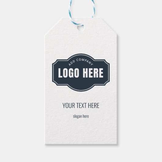 ブランドビジネスロ企業のゴの追加 ギフトタグ (正面)
