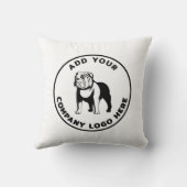 ブランドビジネスロ企業のゴの追加 クッション (裏面)