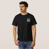 ブランドビジネス名とQRコードTシャツ例 Tシャツ (正面フル)