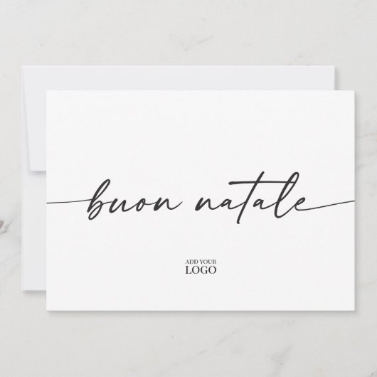 ブランドブオモダンンナターレイタリアンクリスマスカード サンキューカード (正面)