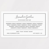 ブランドブラックの原料リスト縁どを追加する ラベル (デザイン1)