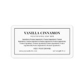 ブランドブラックの原料リスト縁どを追加する ラベル (正面)