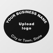 ブランドマーク ブラックオーバル ウィンドウクリング ウィンドウサイン (シート)