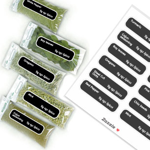 ブランドミニマル名のハーブとスパイスのラベル シール