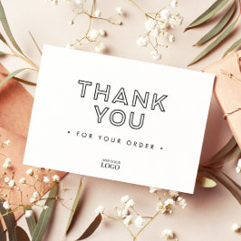 ブランドモダンあり サンキューカード