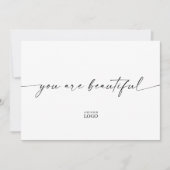 ブランドモダンは美しいサンキューカード サンキューカード (正面)