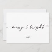 ブランドモダンホリデークリスマスカード サンキューカード (正面)