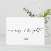 ブランドモダンホリデークリスマスカード サンキューカード (スタンド正面)