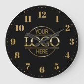 ブランドモダン会社のビジネスロゴのプロモーション ラージ壁時計 (正面)