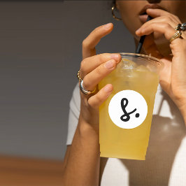 ブランドモダン名の製品ラベルの追加 ラウンドシール