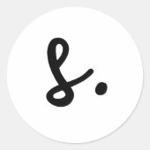 ブランドモダン名の製品ラベルの追加 ラウンドシール (正面)