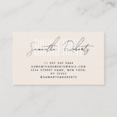 ブランドモダン名をニュートラエレガントンドに追加 名刺 (裏面)