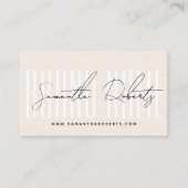 ブランドモダン名をニュートラエレガントンドに追加 名刺 (正面)