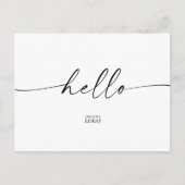 ブランドモダンHello Welcomeサンキューカード ポストカード (正面)