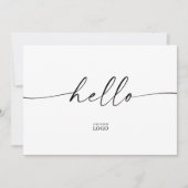 ブランドモダンHello Welcome サンキューカード (正面)