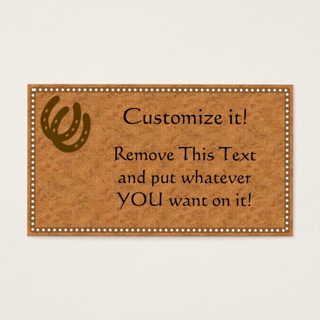 ブランドレザープロファイルカード (正面)