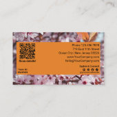 ブランドロイヤリティを構築ありがとう!季節春 割引カード (裏面)