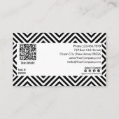 ブランドロイヤリティモダン白黒$XX 割引カード (裏面)