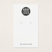 ブランドロゴのイヤリングカスタムディスプレイカードの追加 (正面)