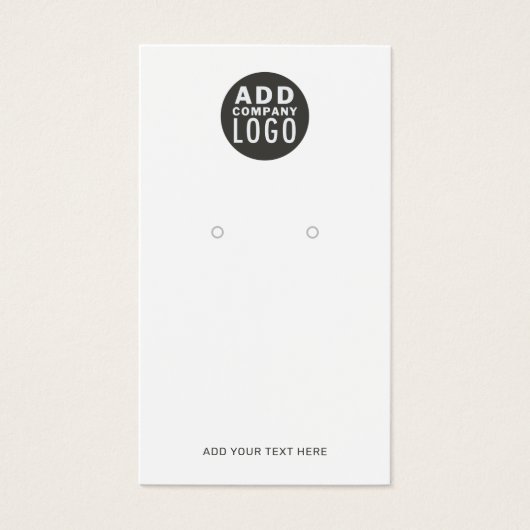 ブランドロゴのイヤリングカスタムディスプレイカードの追加 (正面)