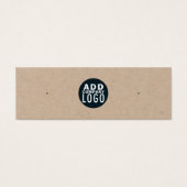 ブランドロゴのスタッドイヤリングディスプレイカードの追加 (正面)