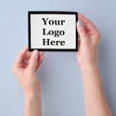 ブランドロゴはこちら会社名の電話Webサイト チラシ (手)