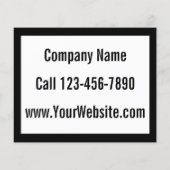 ブランドロゴはこちら会社名の電話Webサイト チラシ (裏面)