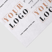 ブランドロゴカスタムのメッセージとウェブサイト 薄葉紙 (詳細)