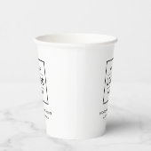 ブランドロゴ付きホワイトビジネスカップ 紙コップ (右)