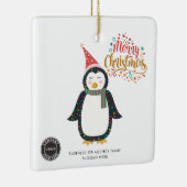 ブランドロゴ会社の従業員のクリスマスの追加 セラミックオーナメント (右)