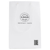 ブランドロゴ入りミディアムギフトバッグ ミディアムペーパーバッグ (正面)