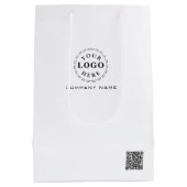 ブランドロゴ入りミディアムギフトバッグ ミディアムペーパーバッグ (裏面)