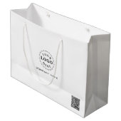 ブランドロゴ入り大型ギフトバッグ ラージペーパーバッグ (正面アングル)