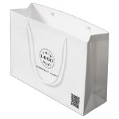 ブランドロゴ入り大容量ギフトバッグ ラージペーパーバッグ (裏面アングル)