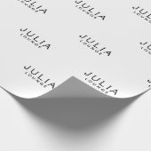 ブランドロゴ名パターモダンンエレガント ラッピングペーパー (角)