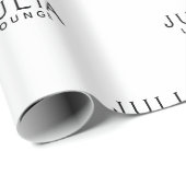 ブランドロゴ名パターモダンンエレガント ラッピングペーパー (ロールコーナー)