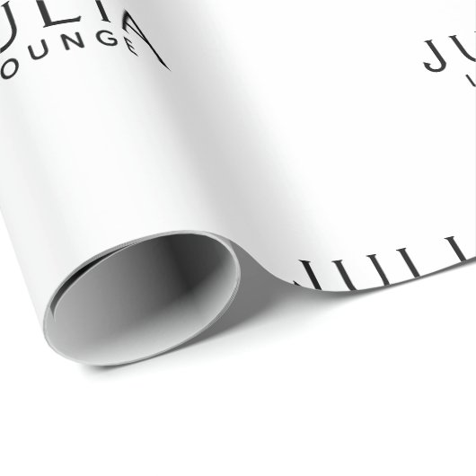 ブランドロゴ名パターモダンンエレガント ラッピングペーパー (ロールコーナー)