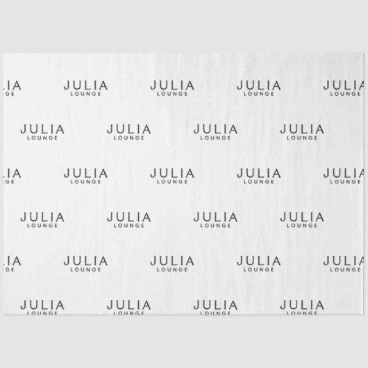 ブランドロゴ名パターモダンンエレガント 薄葉紙 (正面)