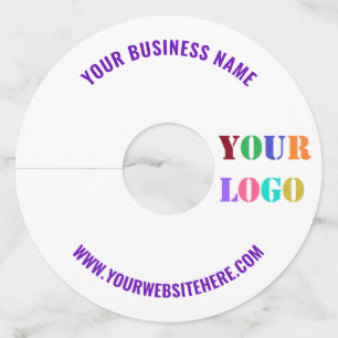 ブランドロゴ情報 ビジネス ワイン グラス タグ テンプレート