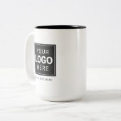 ブランドロゴ ツートーンマグカップ (正面左)