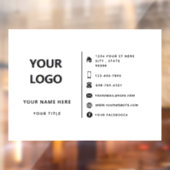 ブランドロゴ プロモーション用ビジネスウィンドウクリング ウィンドウサイン (シート2)