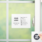 ブランドロゴ プロモーション用ビジネスウィンドウクリング ウィンドウサイン (ホーム)