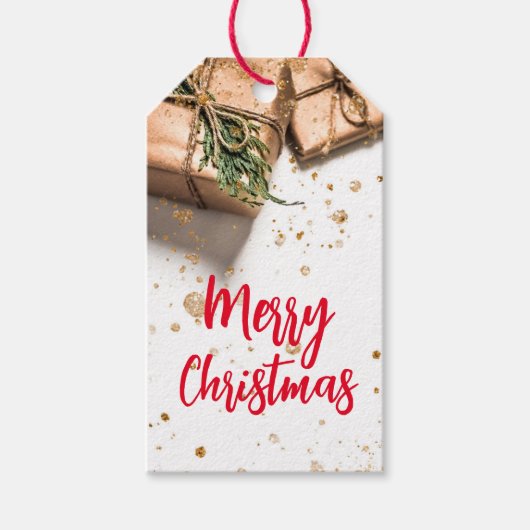 ブランドロゴqrコードクリスマスプレゼントラベルプロモーション ギフトタグ (正面)