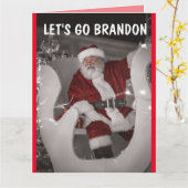 ブランドンと一緒に行こう クリスマス オーバーサイズ カード (黄色い花)